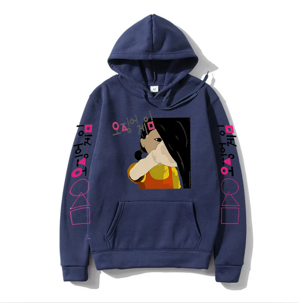 

Korean TV Squid Game Hoodies Round Six boys Streetwear Men and Women Oversized Sweatshirts Hoodie Squid Game Pullovers