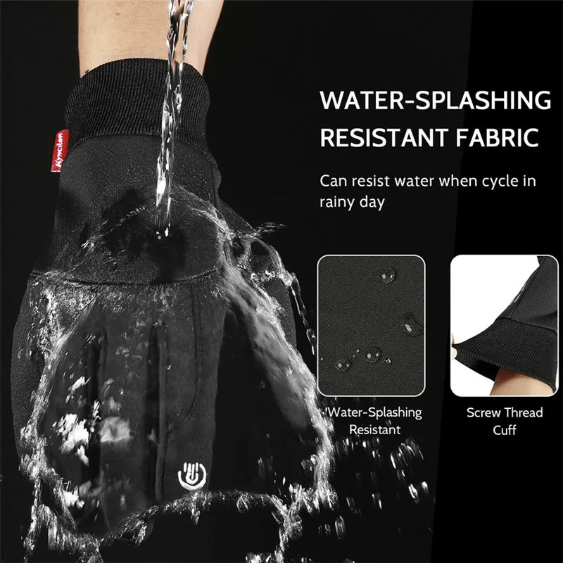 

Cycling Gloves Winter Motorcycle Scooter Gloves Waterproof Toccare Schermo Warm Keeping Cycling Gloves Nylon Road Bike Glove