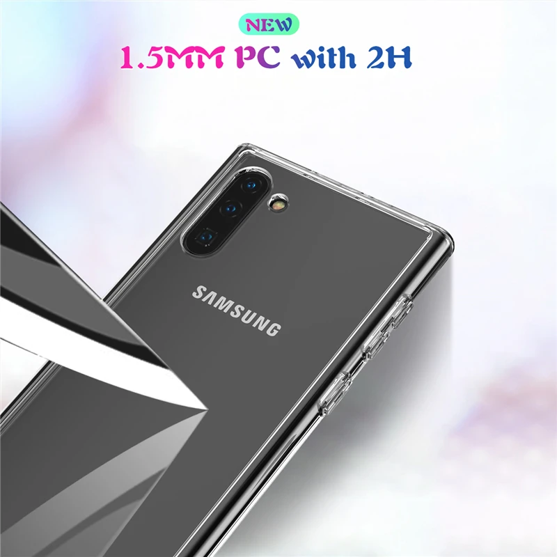 Кристально чистый тонкий акриловый чехол для samsung Galaxy Note 10 + Plus Pro Note10