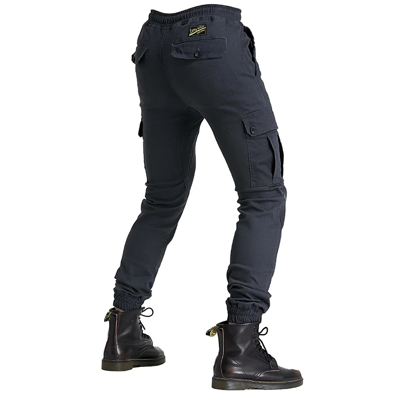 Мотоциклетные хлопковые защитные брюки-карго с эластичным поясом | Автомобили и