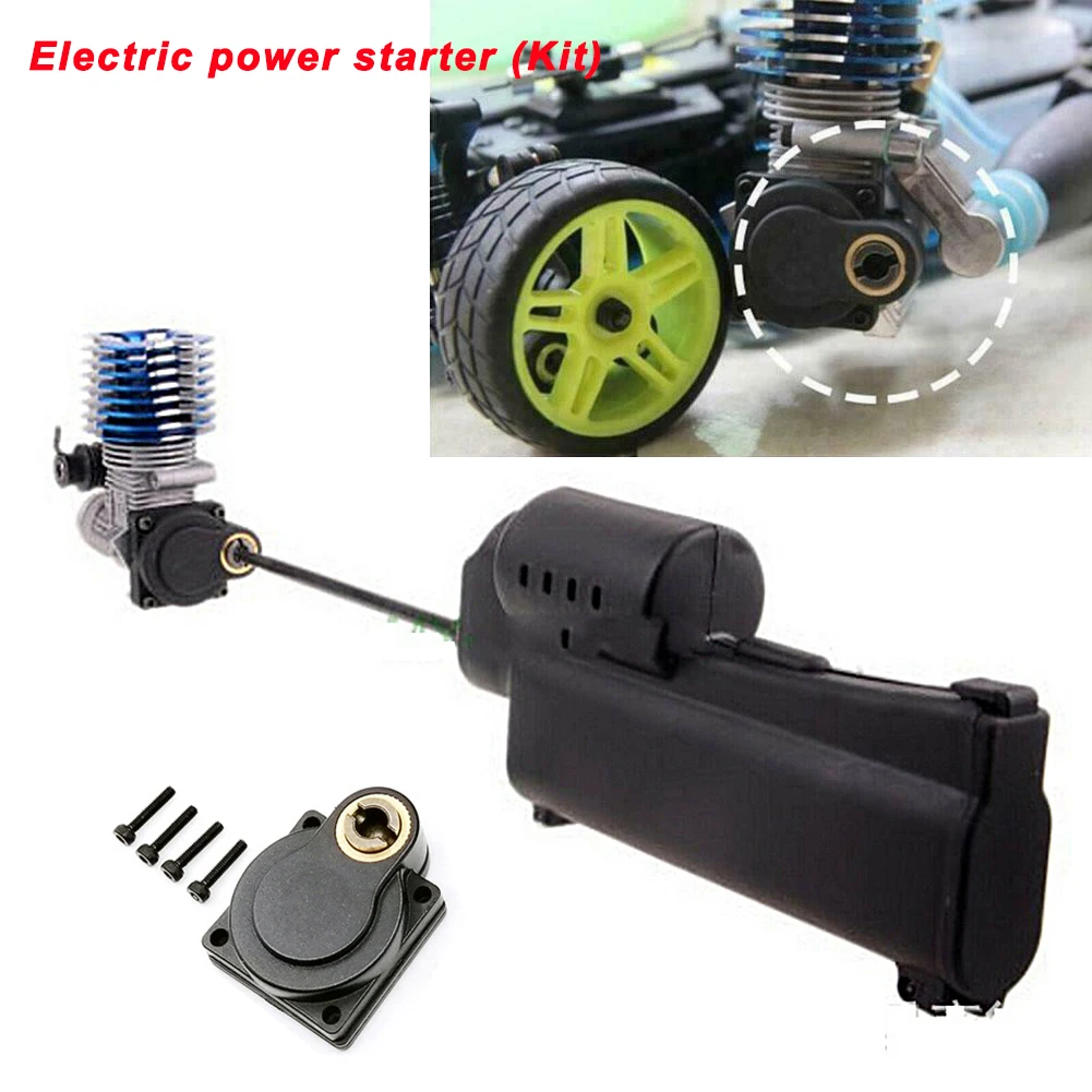 RC Car Electric Power Starter for 1/10 1/8 HSP REDCAT NITRO Remote Control Car HSP 16/ 18/ 21 Engine Starter Kit