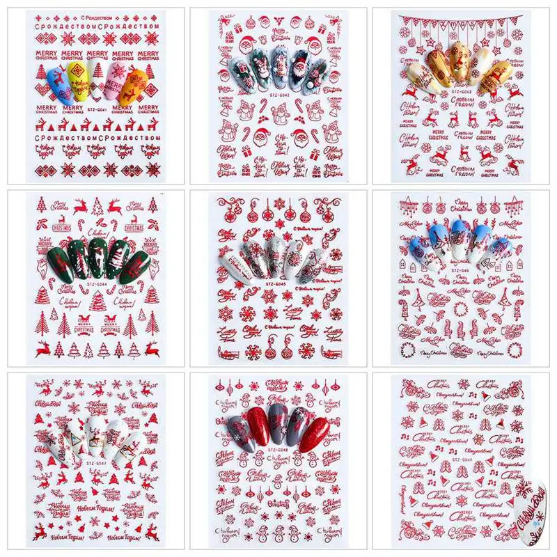 1pc Halloween Water Transfer Nail Art Stickers Decals Nails Decorations Manicure Tools Pumpkin Skull Design | Красота и здоровье