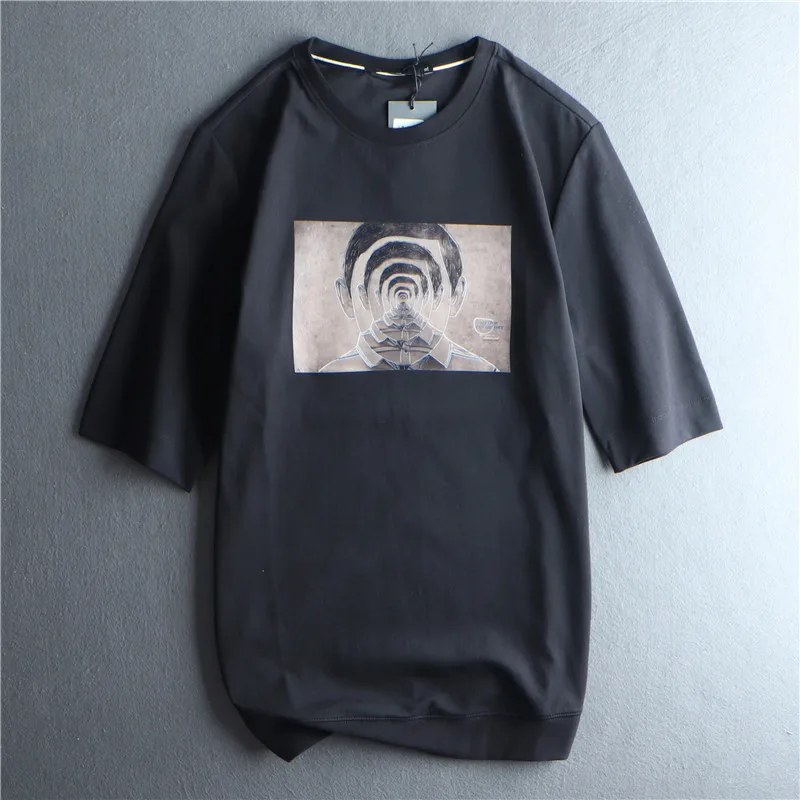 

Men's T-shirt Spring / Summer 2020 New T-shirt Round Neck Short Sleeve Korean Trend Slim Black Half Sleeve Men