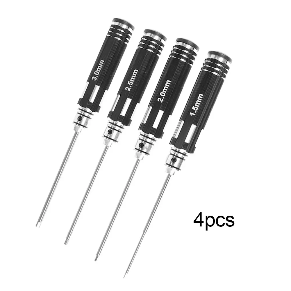 

Набор отверток 1,5/2,0/2,5/3,0 мм, ручные инструменты с алюминиевыми ручками для FPV гоночных моделей самолетов, инструмент для ремонта