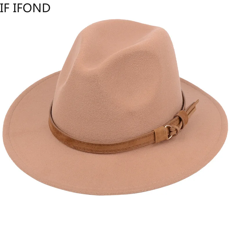Фетровая шляпа для женщин и мужчин зимние фетровые шапки из искусственной шерсти