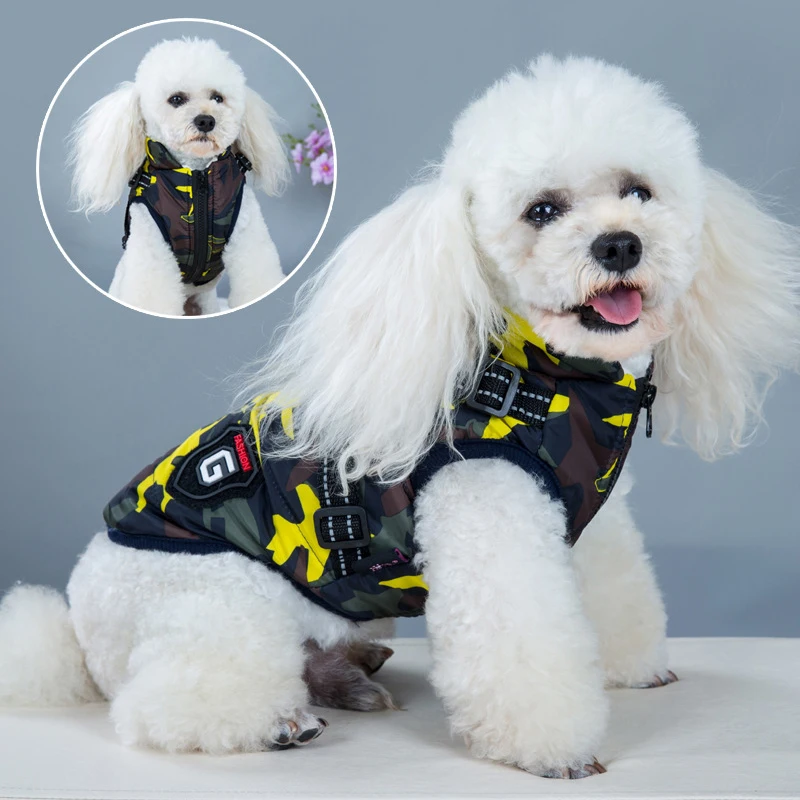 

Winter Pet Clothing Dog Coat Jacket Puppy Winter Pet Clothes For Dogs Costume Vest Apparel Chihuahua Pet Teddy Outfits