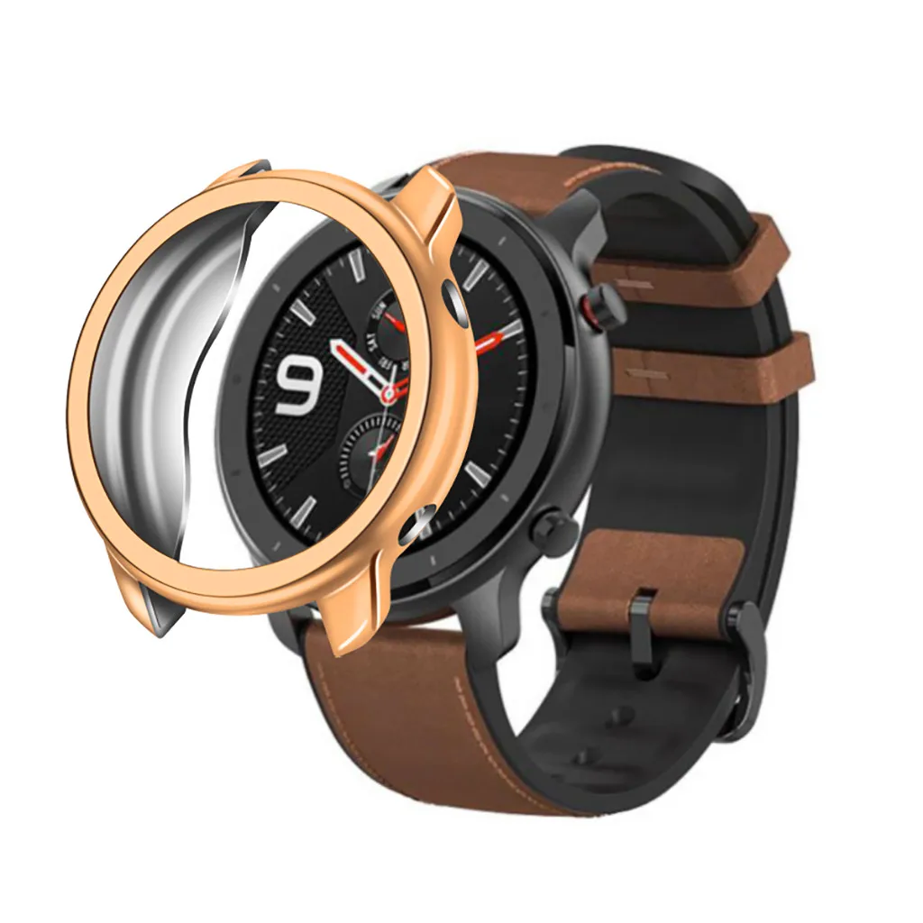 Смарт аксессуары ТПУ гальванический чехол защитная рамка для Huami Amazfit Gtr 47 мм Часы