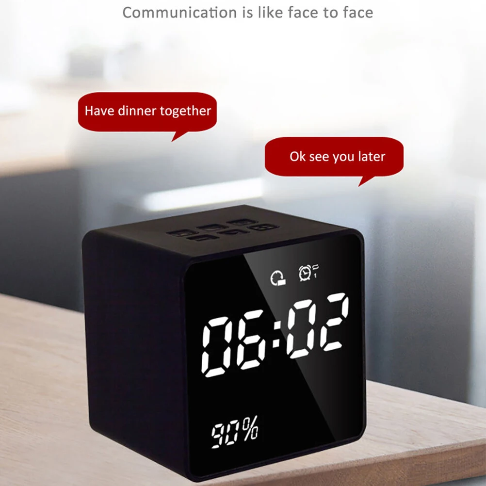 Светодиодный зеркальные часы детский будильник светодиодный ночной стол