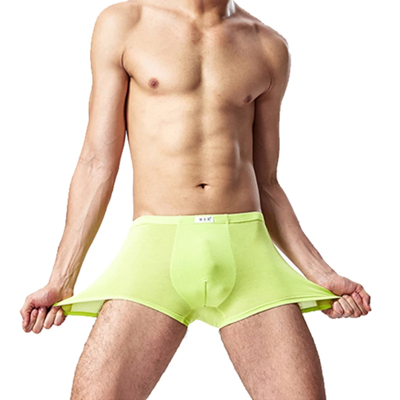 Мужское нижнее белье твердого размера плюс трусы боксеры дышащие мужские гибкие