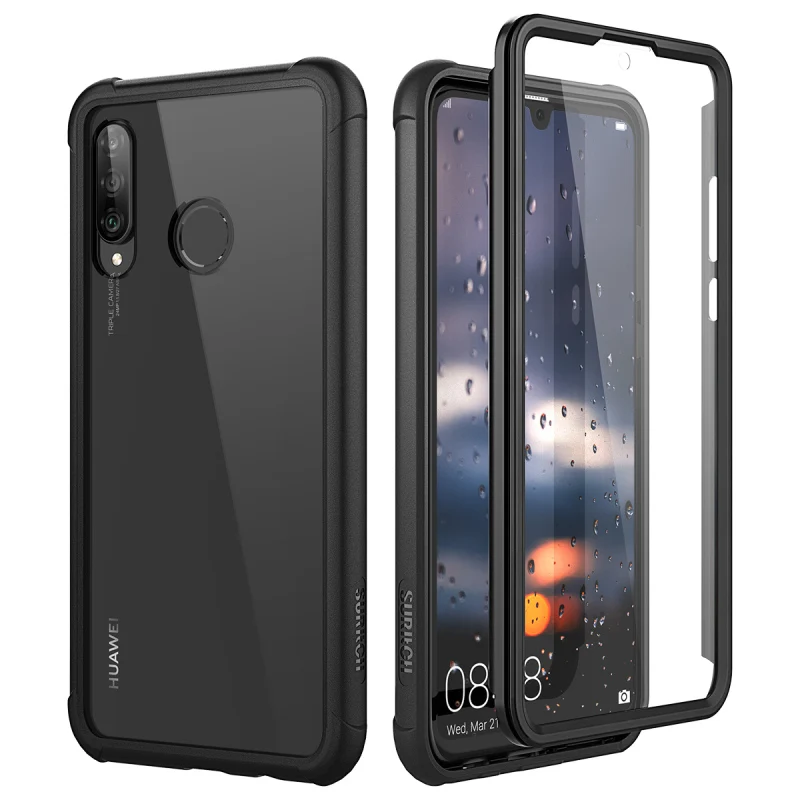 Роскошный Жесткий чехол для Huawei P30 Lite pro протектор экрана из поликарбоната ТПУ