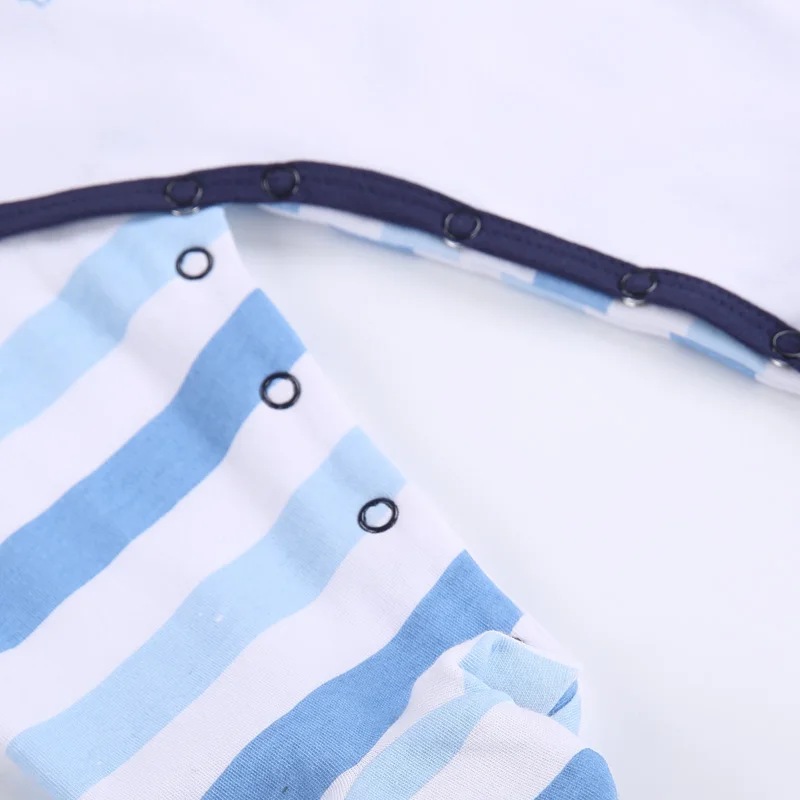 Хлопковая одежда с длинными рукавами для новорожденных мальчиков цельнокроеная