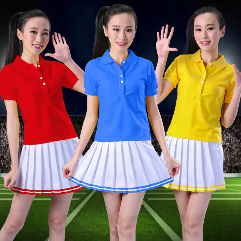 Костюм Болельщицы одежда для футбола регби баскетбола девочек чирлидинга