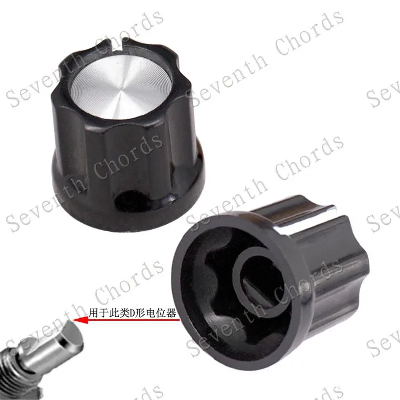 1 шт Черная пластиковая электрическая Гитары регулятор басов крышки