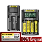Зарядное устройство NITECORE UMS2 UMS4 UM2 UM4 SC4 для 18650 16340 21700 20700 22650 26500 18350 aa aaa
