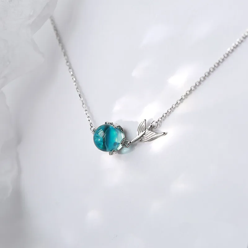 Браслеты женские регулируемые из серебра 925 пробы с синими кристаллами амулет