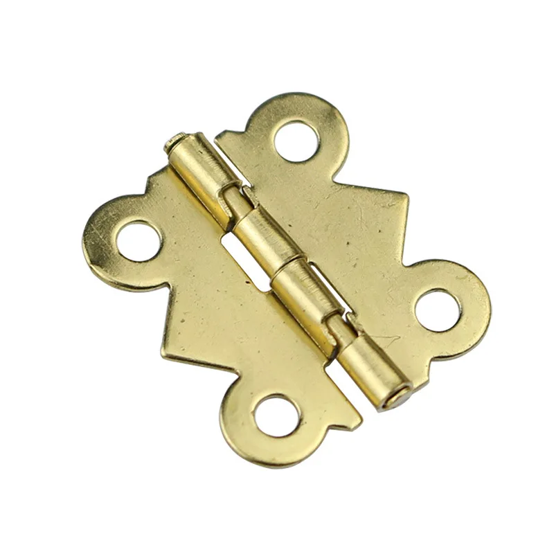 10 шт. винтажная декоративная мебель мелкие петли шкафа бабочка шарнир ящик для