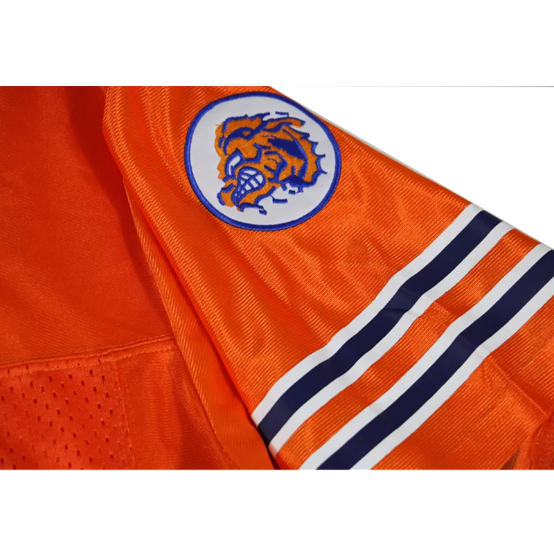 

American Football Movie Jersey Thewaterboy 9 Boucher Embroidery Sewing Outdoor Sportswear Hip Hop Lose Orange