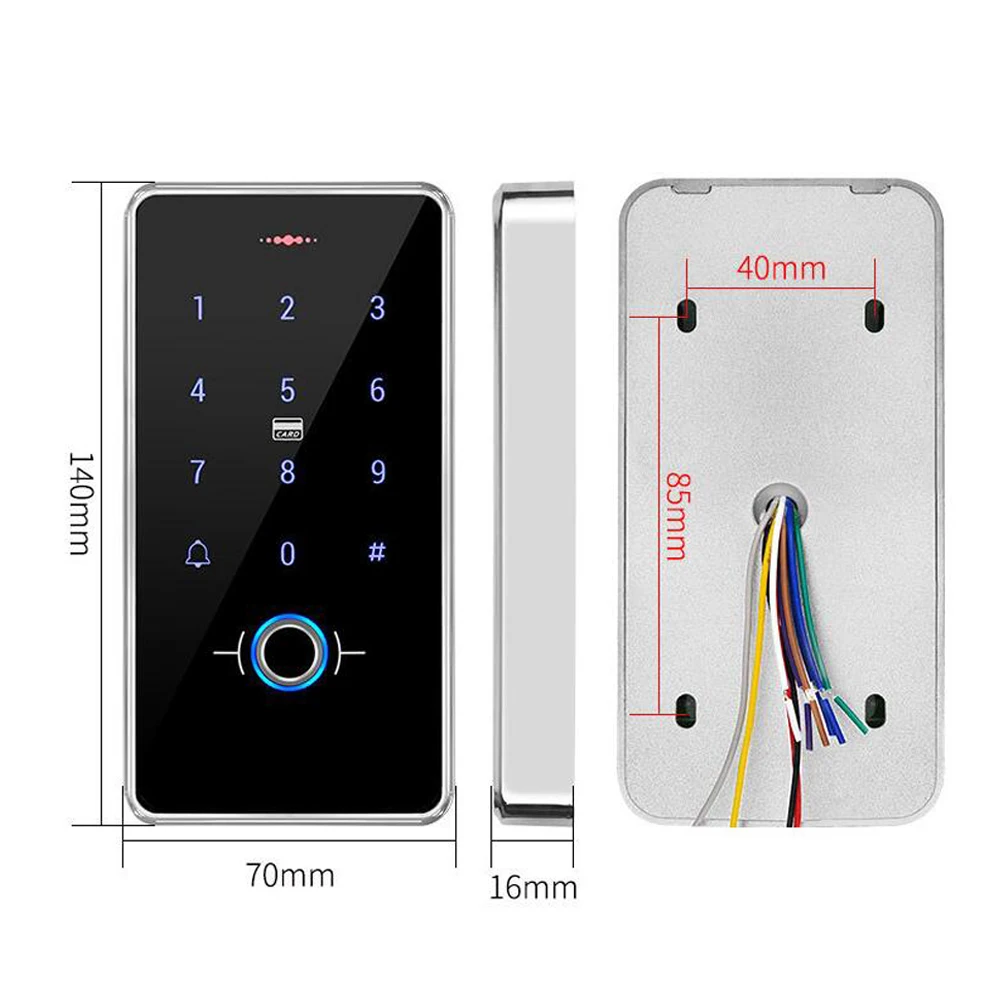 Уличная Водонепроницаемая сенсорная клавиатура IP67 с подсветкой 13 56 МГц IC