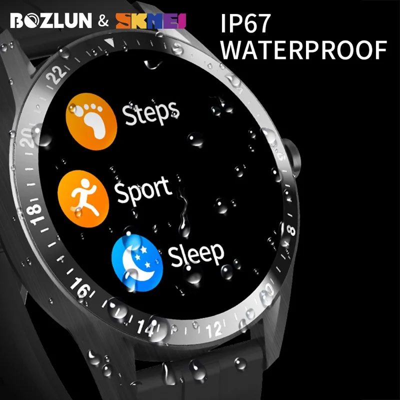 Смарт-часы Bozlun S1 с сенсорным экраном Bluetooth пульсометром и тонометром | Наручные