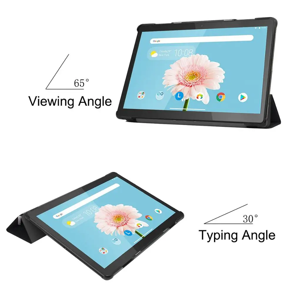 Чехол-книжка для Lenovo Tab M10 TB-X605F TB-X605L 10 1 дюйма Магнитный чехол из искусственной