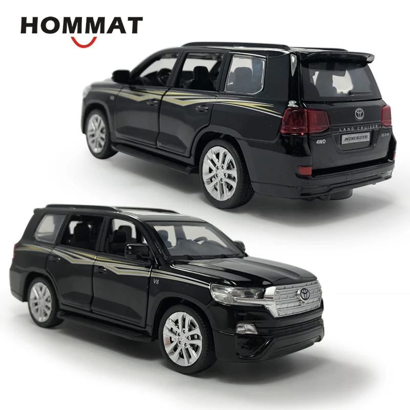 Модель автомобиля HOMMAT 1:32 Toyota Land Cruiser SUV из металлического сплава игрушечная