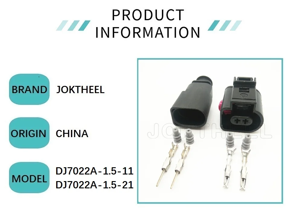1-20 комплектов Комплект 1,5mm 2 контактный Мужской Женский Разъем для датчика Автомобильный катушка зажигания Разъем для Audi VW EOS Гольф 1J0973802 1J0973702