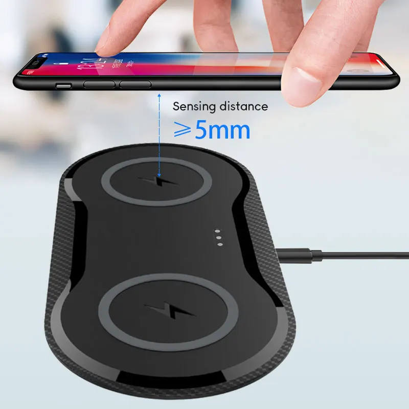 20 Вт Быстрое беспроводное зарядное устройство для Samsung S10 S9 S8 10 Вт двойное Qi Беспроводное зарядное устройство для iPhone 11 XS XR X 8 Plus Apple Watch