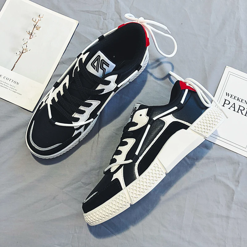 

2021 spring and autumn new men's fashion breathable lace-up shoes casual shoes sneakers