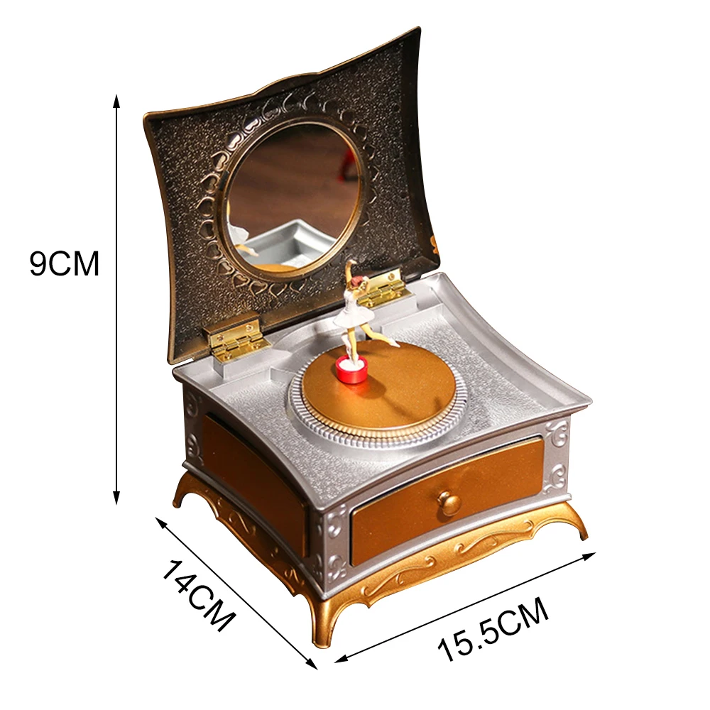 

Music Box Classic Rotating Dancer Organizer Boxes Storage Music Box Valentine's Day New Year's Gift