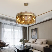 luxury modern chandelier lighting for living room home decor round glass light fixtures new luxury led hanging lamps