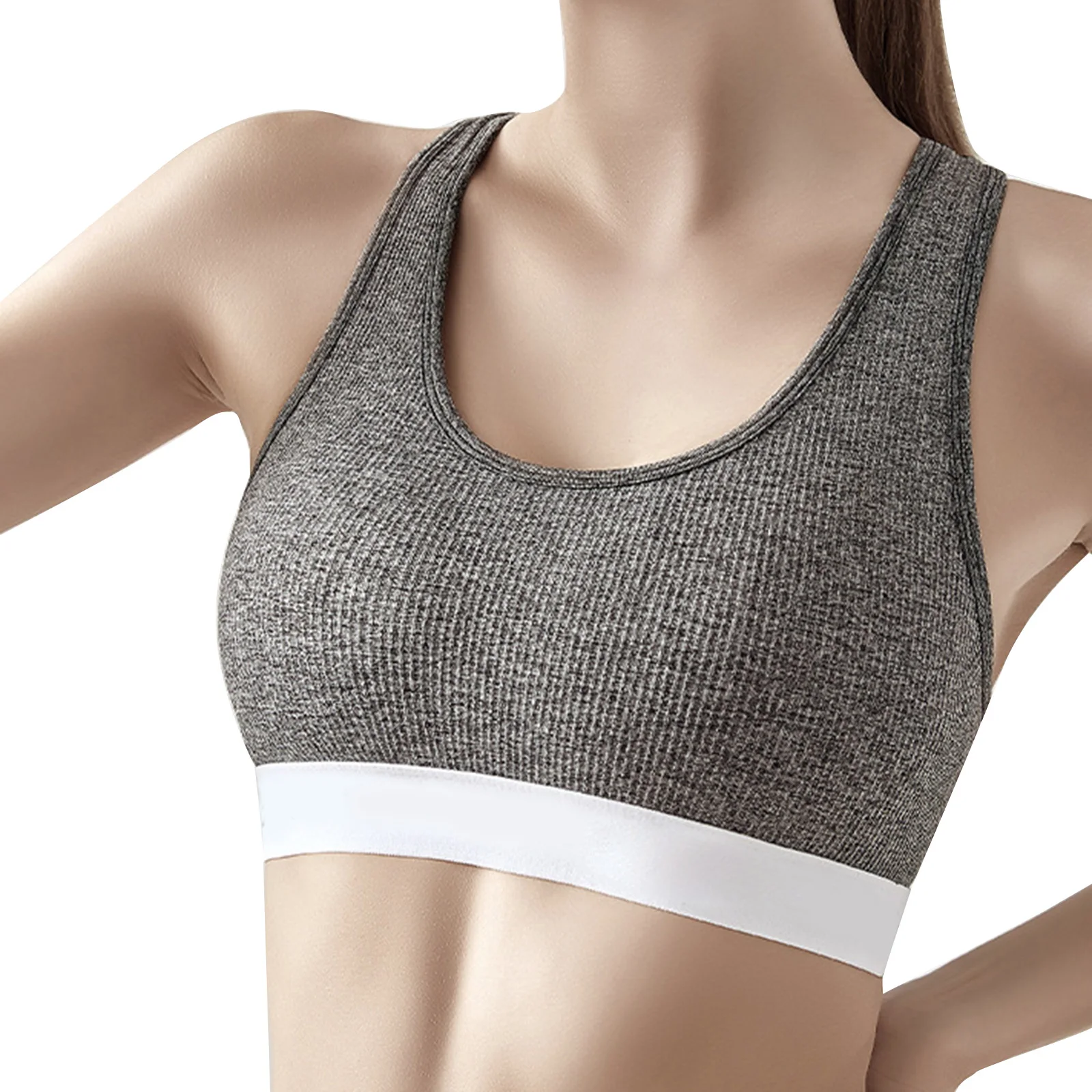 

Women's New Fitness Bras Underwear Shockproof Bras With Padded Running Wireless Anti-Sagging Underwear 2021 Sous Vetement Femme