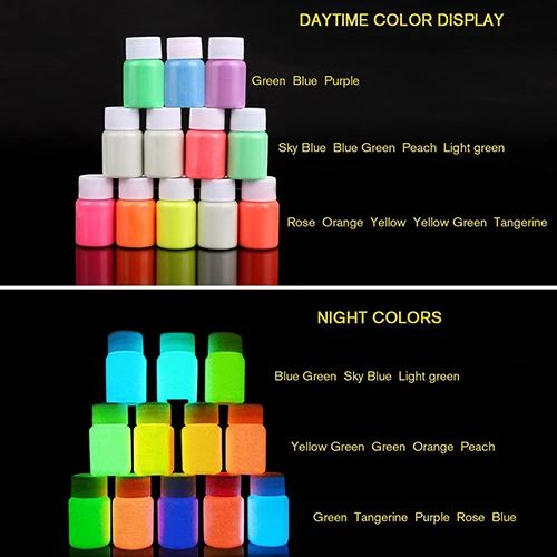 Светящаяся Краска для макияжа лица и тела светящаяся в темноте порошковая краска