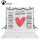 Allenjoy фон для свадебной студийной фотосъемки с изображением сердца белого дерева оригинальный дизайн свадебная фотосессия свадебные фоны