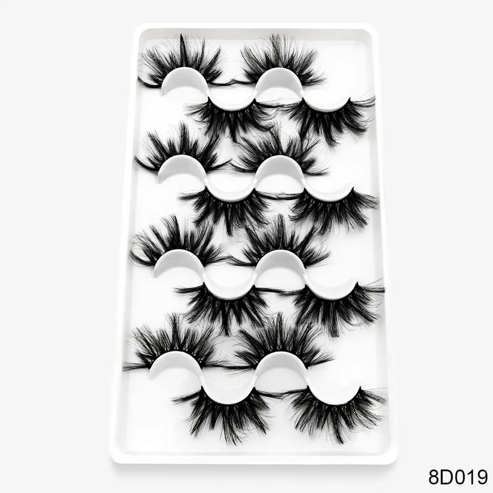 8 пар 3D норковых накладных ресниц натуральные драматические пушистые накладные