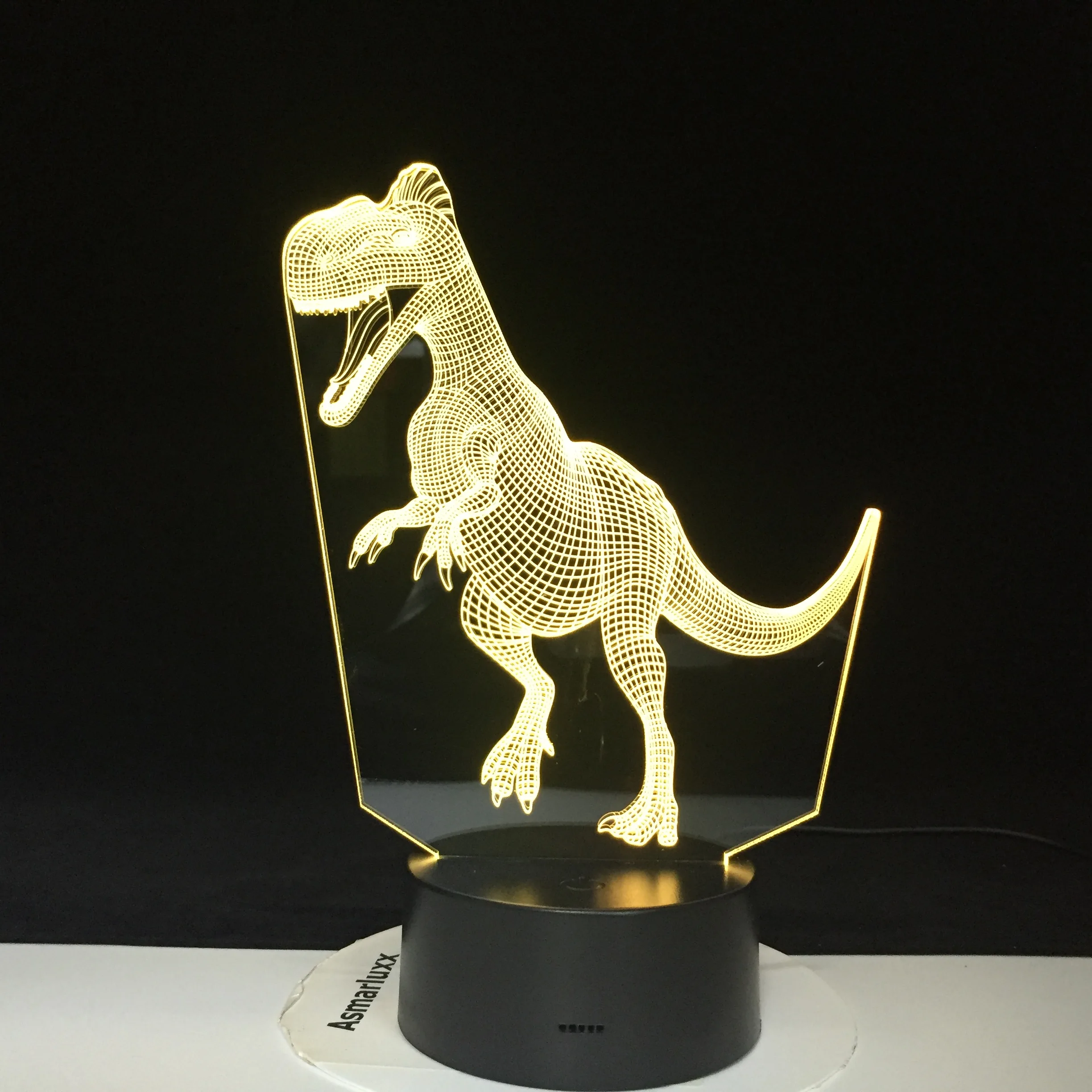 Мультидинозавр тема 3D лампа Детский День Рождения Вечеринка светодиодный ночник