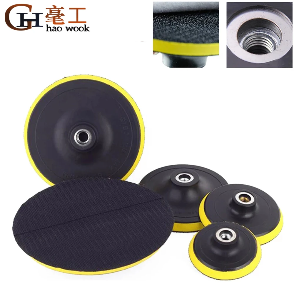 

Haowook 80-180mm Polishing Self-adhesive Disc Polishing Sandpaper Sheet Adhesive Disc Chuck Angle Grinder Sticky Plate for Car