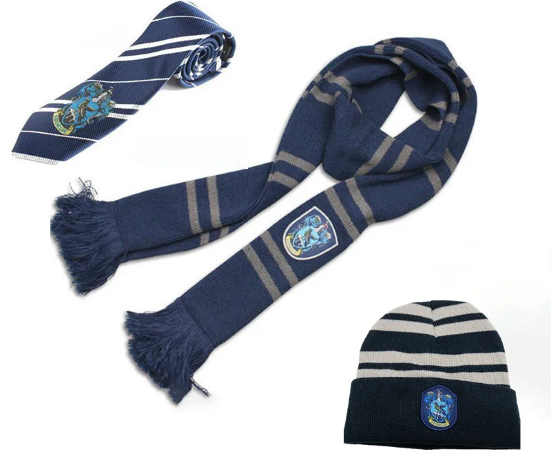 Ravenclaw Форма Гриффиндора Гермионы Granger костюмы, свитер жилет юбка жилет Слизерин Hufflepuff шарф с рисунком «гусиные лапки» подарок на Хэллоуин - Цвет: Ravenclaw