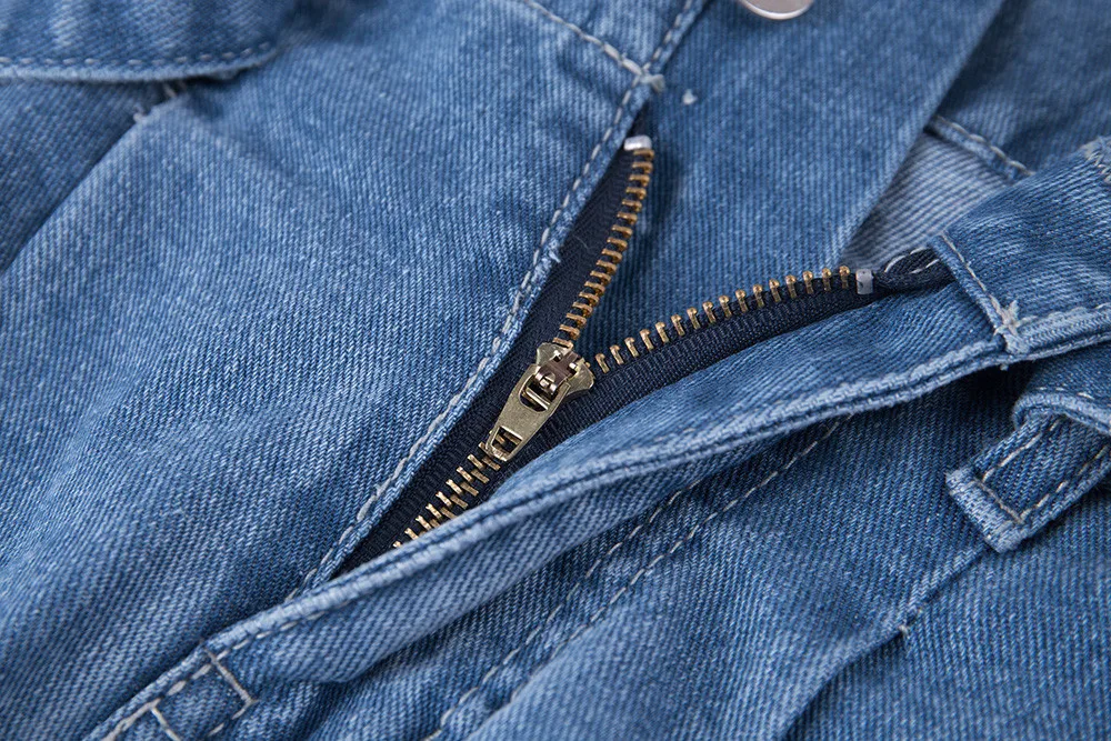 Брюки женские джинсовые с завышенной талией модные облегающие штаны из денима