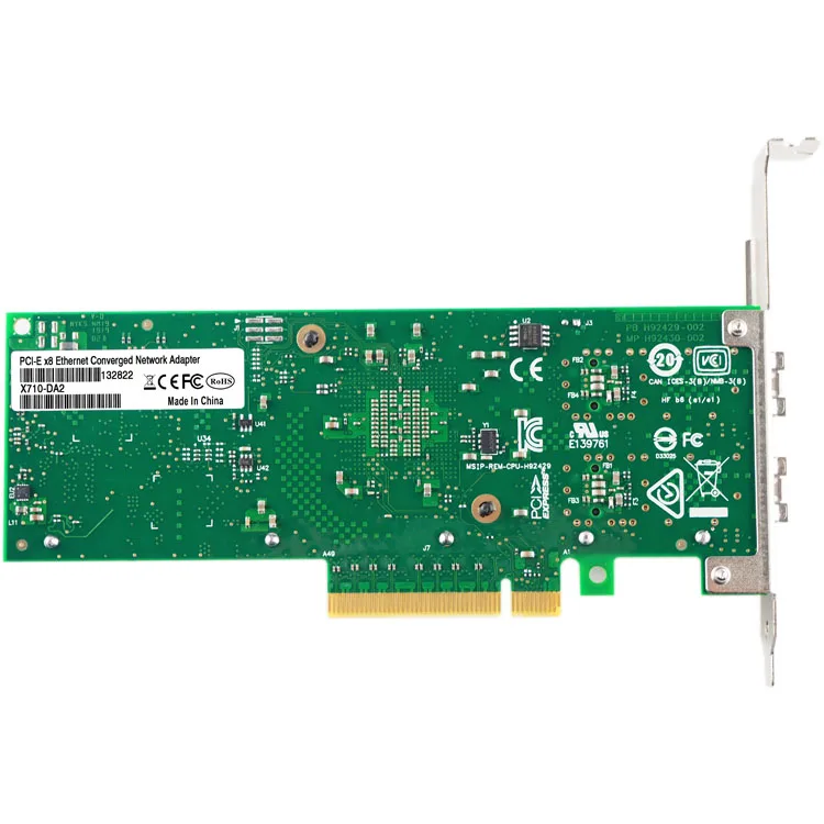 FANMI SFP+ 10 Гб двухпортовый PCI-e Ethernet конвергентный адаптер Сетевая карта X710-DA2 SFP не входит в комплект