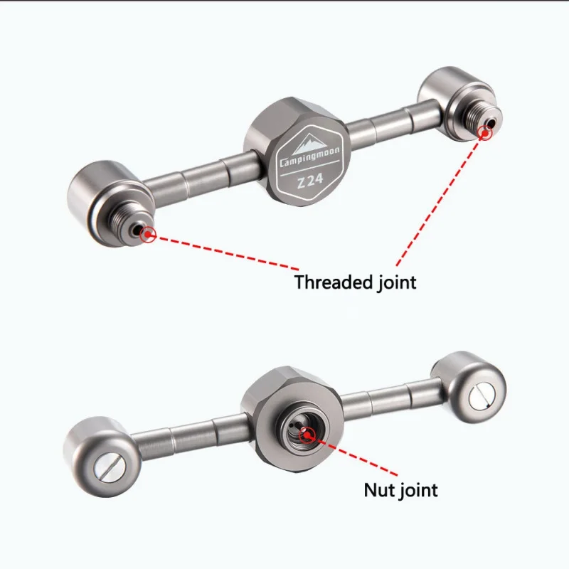 Адаптер для горелки кемпинга один на два выхода Воздушный бак из алюминиевого