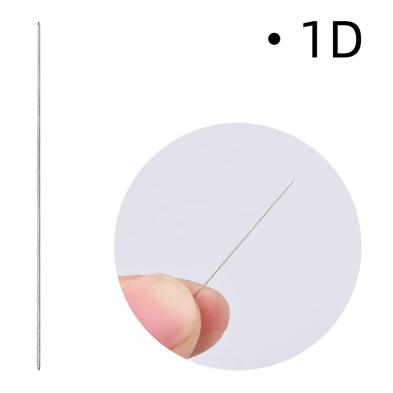 1D 100 шт 1D/1R/3R/5R/5F/7F стерилизованные одноразовые иглы для перманентного макияжа татуировки иголки для бровей комплекты косметики для татуажа - Габаритные размеры: 1D