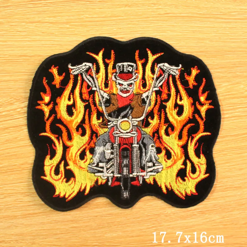 Мотоциклетная нашивка с железной вышивкой для одежды хиппи байкерские вышитые