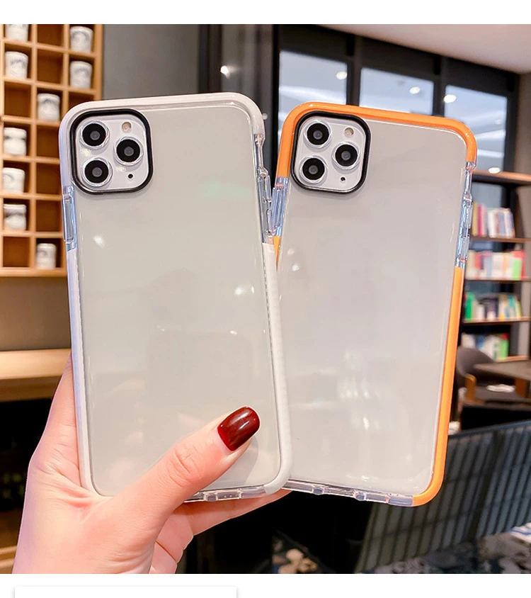 

Luxury Transparent Shockproof Silicone Case For iPhone 12 11 X Xr Xs Max Case 12 11 Pro Max 8 7 Plus SE Case Silicone Back Cover