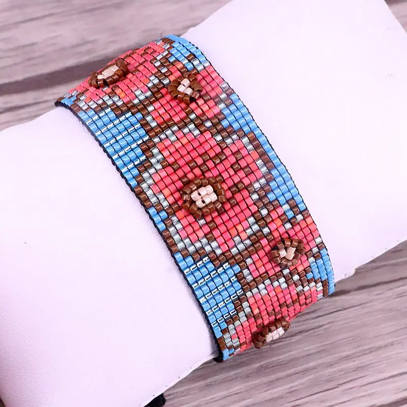 

5Pcs Charm bracelet, beaded bracelet, ethnic bracelet, gift for her, women bracelet jewelry