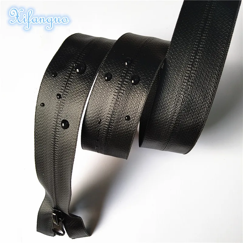 

5Pcs New 5# Nylon Opening TPU Waterproof Zipper Black 70CM-100CM