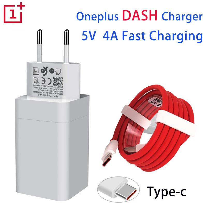 

Оригинальное зарядное устройство ONEPLUS 6T для приборной панели европейского стандарта, 5 В, 4 а, быстрая зарядка USB Type-c, кабель длиной 1 м, 1,5 м, на...