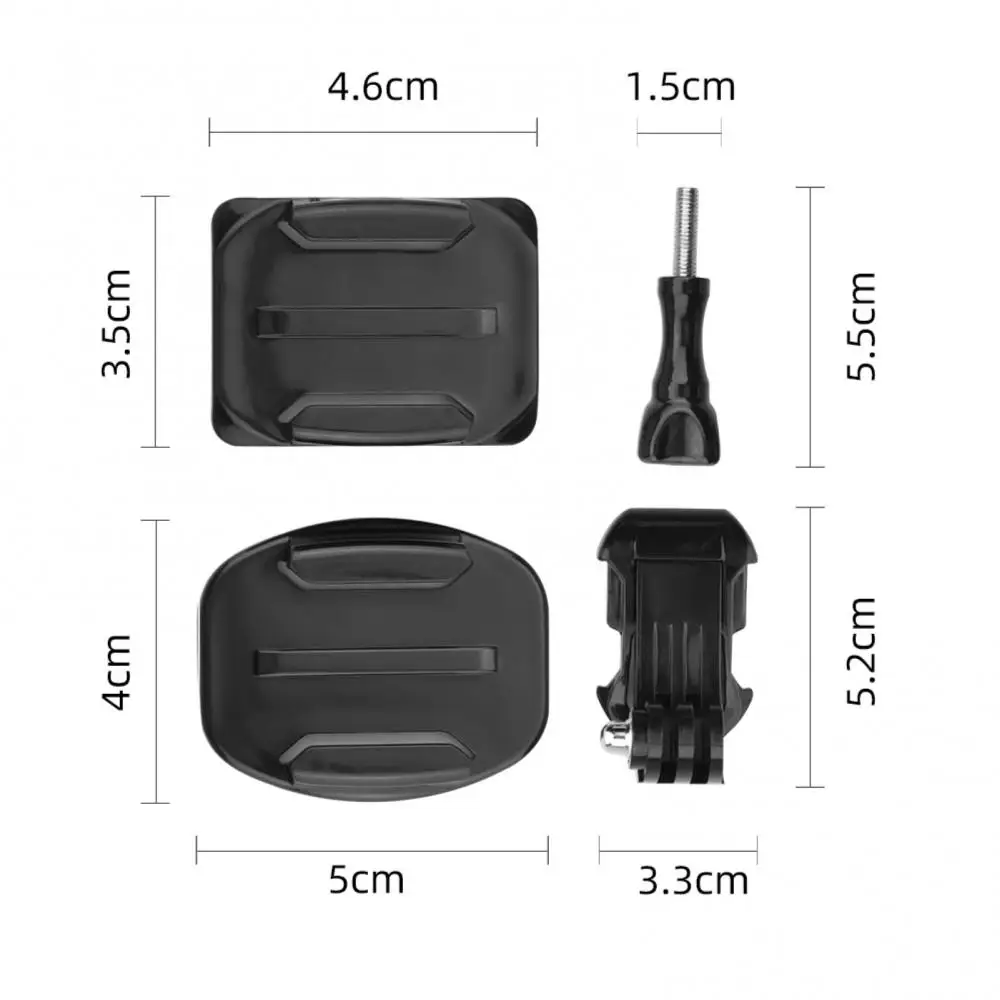 

80% Hot Sales!! Durable Fixed Helmet Adapter Base Holder Camera Accessory for GoPro Osmo Action