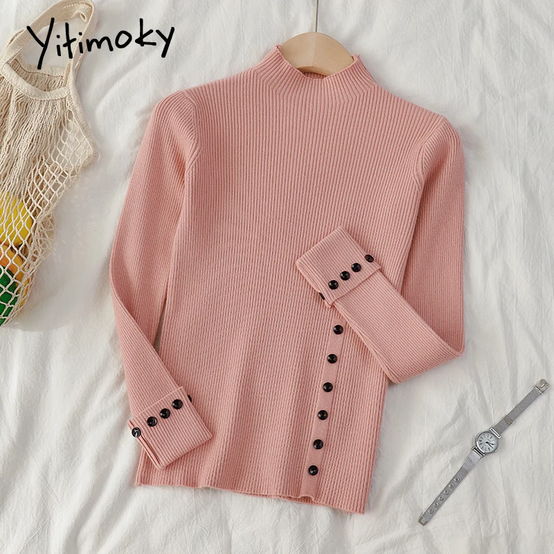 Зимняя одежда женский свитер полуводолазка платье корейский топ зеленые