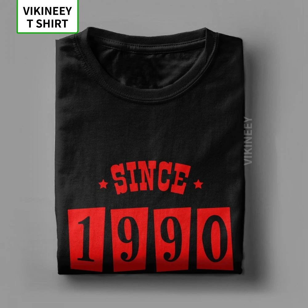 С 1990 года оригинальная Винтажная футболка для пожилых до совершенства мужские