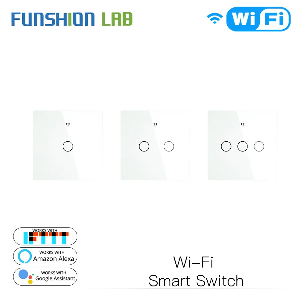 Белый настенный сенсорный светильник с Wi Fi беспроводной пульт дистанционного